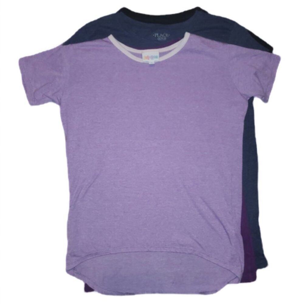 Girls Set of 4 Short Sleeve Tops || Large sz10 || EUC